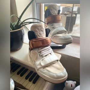 Limited Edition DIESEL Leather High Top Sneakers Size 11/44.5